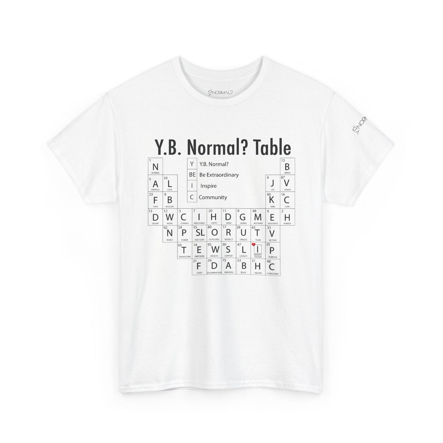 Y.B.Normal? Periodic Table T-Shirt