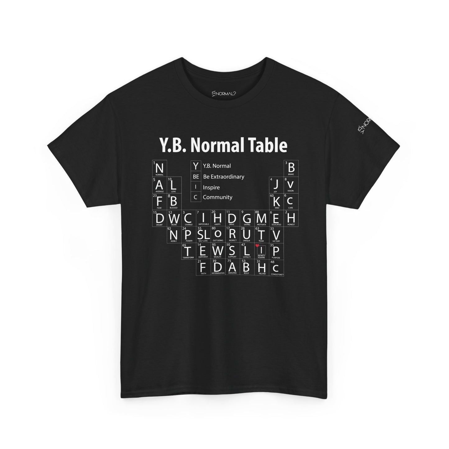 Y.B.Normal? Periodic Table T-Shirt